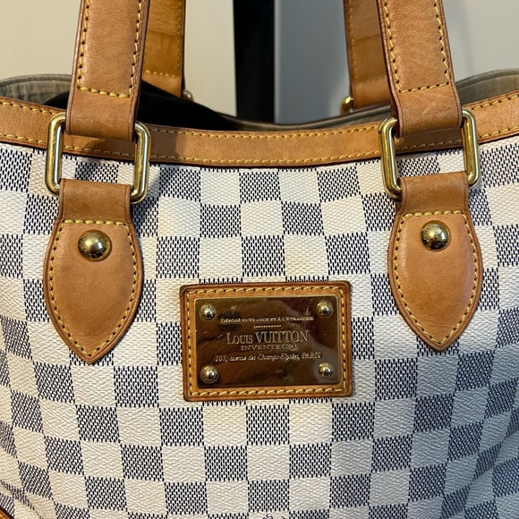 Louis Vuitton Damier Azur Hampstead Tote - Picture 3 of 14
